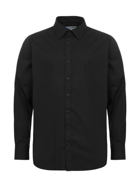 COTTOVER Poplin Slimfit (GOTS) noir personnalisable