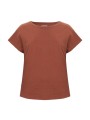 COTTOVER Top Lady (GOTS) rust red personnalisable