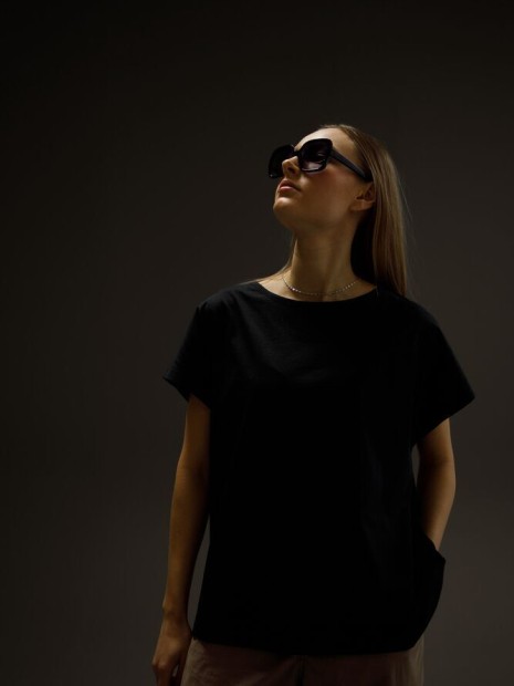 T-Shirts à personnaliser COTTOVER Top Lady (GOTS) noir