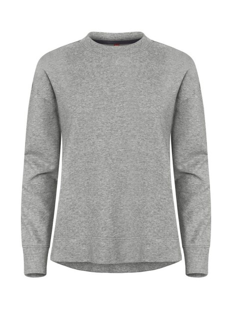 CLIQUE Miami PRO Roundneck Women gris chiné personnalisable