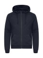 CLIQUE Miami PRO Hoody Full Zip bleu foncé personnalisable