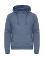 CLIQUE Miami PRO Hoody Full Zip bleu acier personnalisable