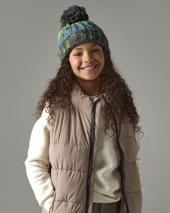 Bonnets personnalisable BEECHFIELD Bonnet enfant à pompon tire-bouchon