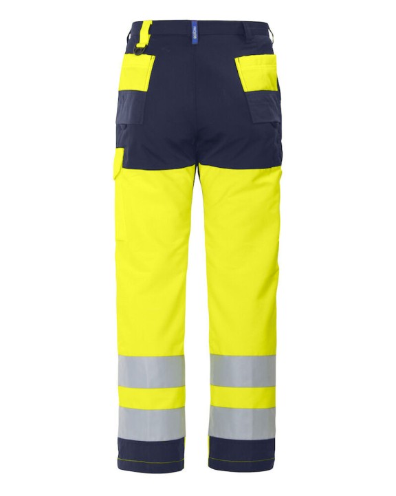 Broek PROJOB 6501 SIGNALISATIEBROEK MET KNIEZAKKEN EN ISO 20471 KLASSE 2 voor bedrukking &amp; borduring
