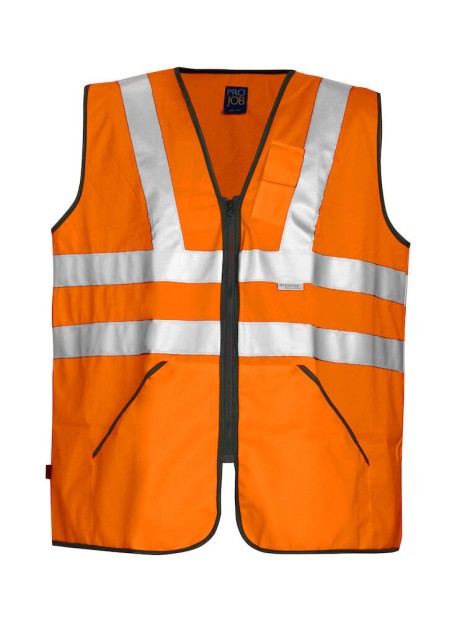 PROJOB 6702 VEST HV - EN471 CLASSE 3 orange personnalisable