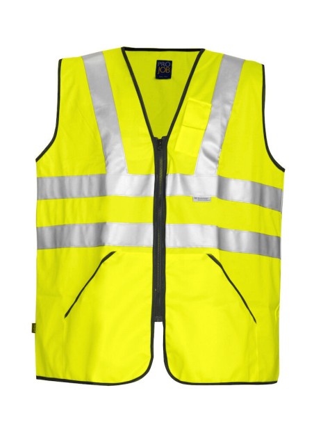PROJOB 6702 VEST HV - EN471 CLASSE 3 jaune personnalisable