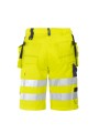 PROJOB 6503 SHORT POLYCOTON - EN ISO 20471 CLASSE 2/1 jaune/bleu marine personnalisable
