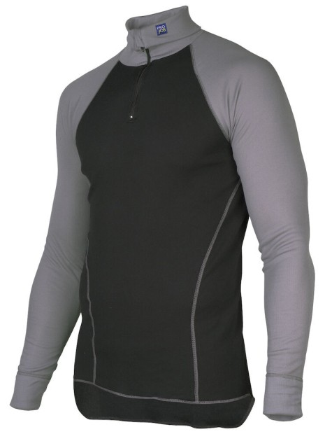 PROJOB 3103 SOUS VETEMENT THERMO REGULATEUR COL ZIP noir personnalisable