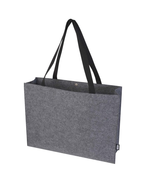 Tote bag personnalisable 4DO Sac shopping à soufflets Felta GRS en feutrine recyclée de 20L