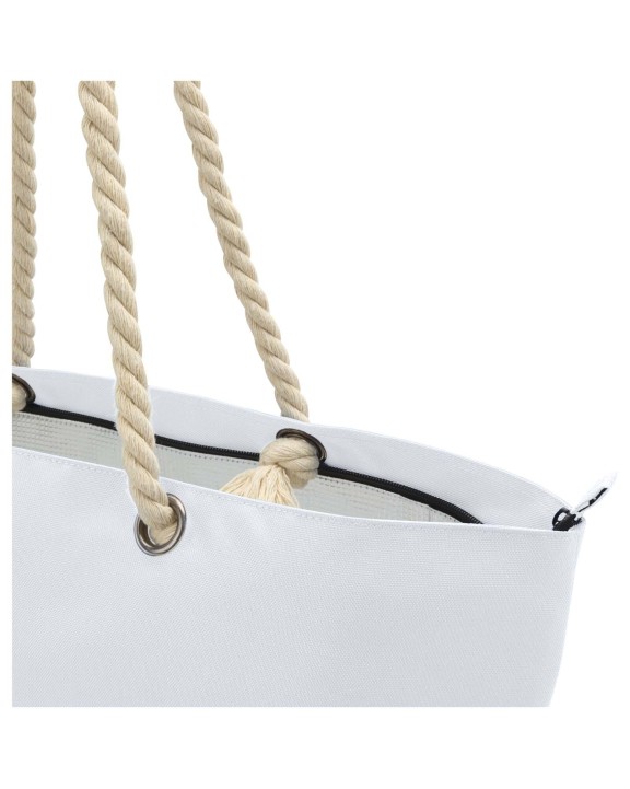 Sac & bagagerie personnalisable 4DO Sac shopping Panama recyclé GRS isotherme de plage avec poignées en cordelette 23L
