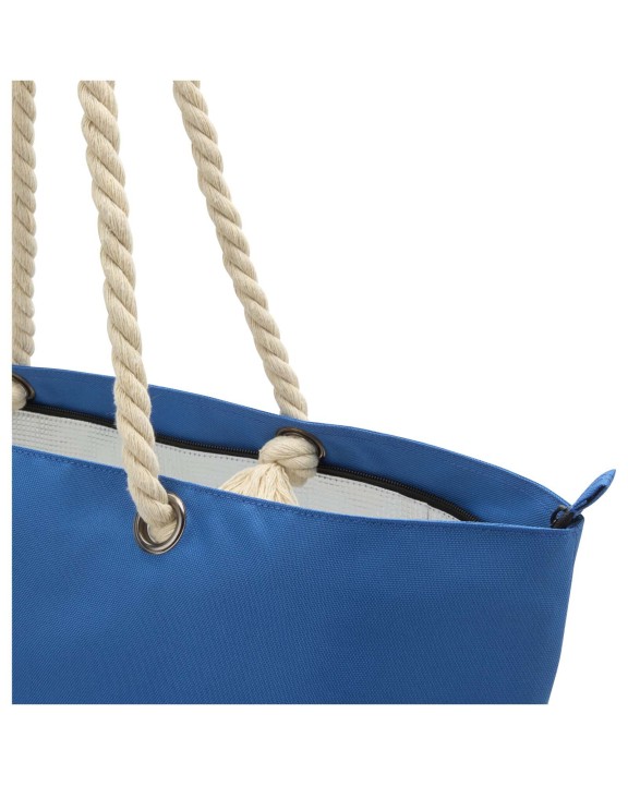 Sac & bagagerie personnalisable 4DO Sac shopping Panama recyclé GRS isotherme de plage avec poignées en cordelette 23L