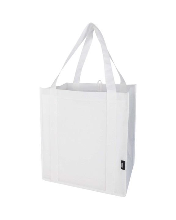 Tote bag personnalisable 4DO Sac shopping Liberty non tissé recyclé GRS avec fond rigide de 29L
