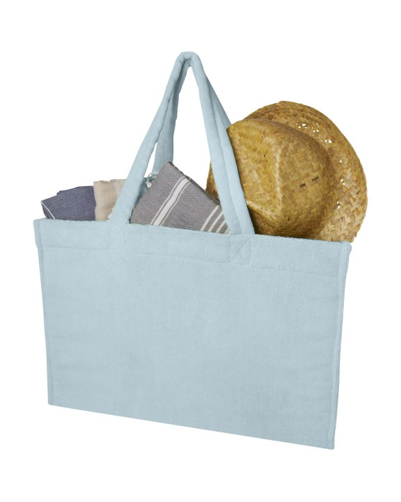 Tote bag personnalisable 4DO Sac shopping Siam en tissu éponge recyclé GRS de 13 L