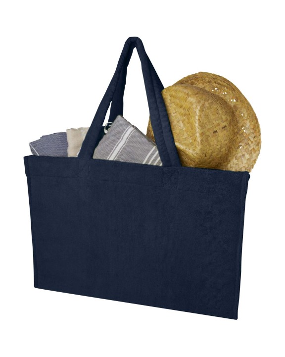 Tote bag 4DO Siam GRS gerecyclede badstof stranddraagtas 13 l voor bedrukking &amp; borduring