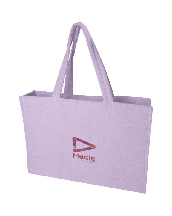 Tote bag 4DO Siam GRS gerecyclede badstof stranddraagtas 13 l voor bedrukking &amp; borduring