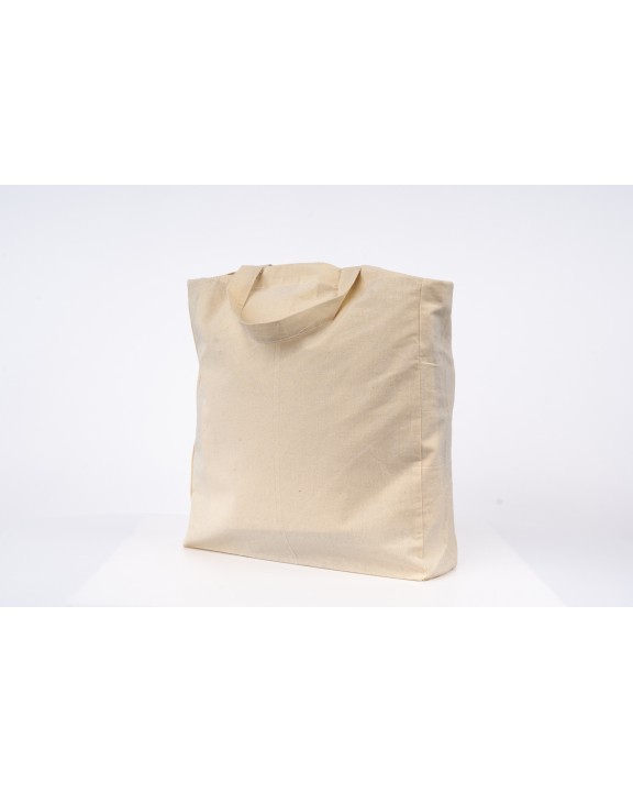 PRINTWEAR Cotton Bag Side Fold Short Handles Tasche personalisierbar