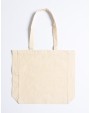 PRINTWEAR Cotton Bag Side Fold Long Handles Tote Bag personalisierbar
