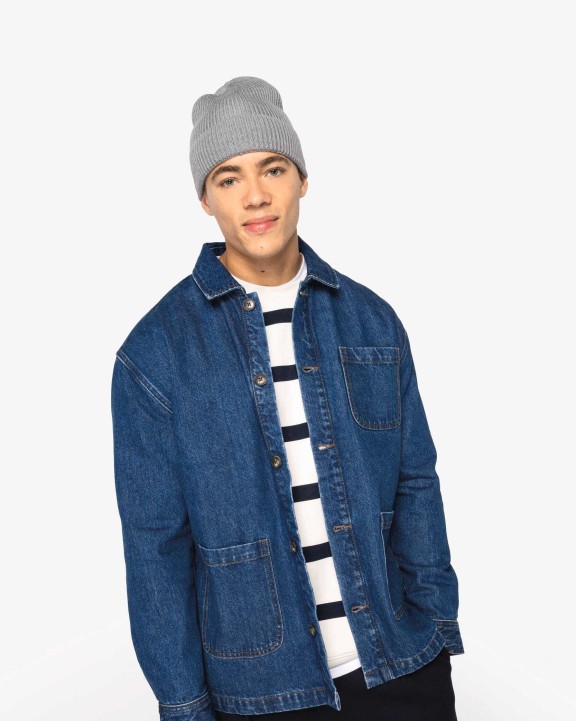 Veste personnalisable NATIVE SPIRIT Veste en jean écoresponsable à épaules tombantes unisexe