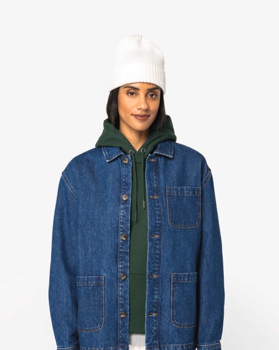 Veste personnalisable NATIVE SPIRIT Veste en jean écoresponsable à épaules tombantes unisexe