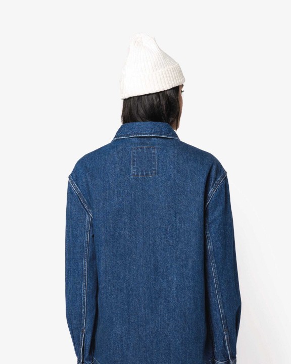 Veste personnalisable NATIVE SPIRIT Veste en jean écoresponsable à épaules tombantes unisexe
