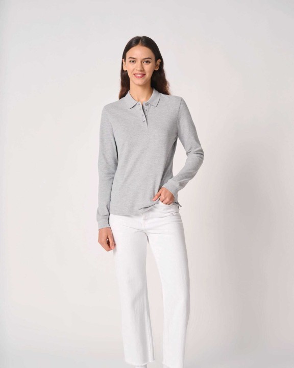 Polos personnalisable IDEAL BASIC BRAND Polo piqué LSL femme
