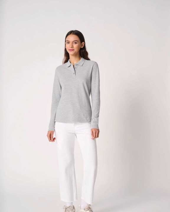 Polos personnalisable IDEAL BASIC BRAND Polo piqué LSL femme