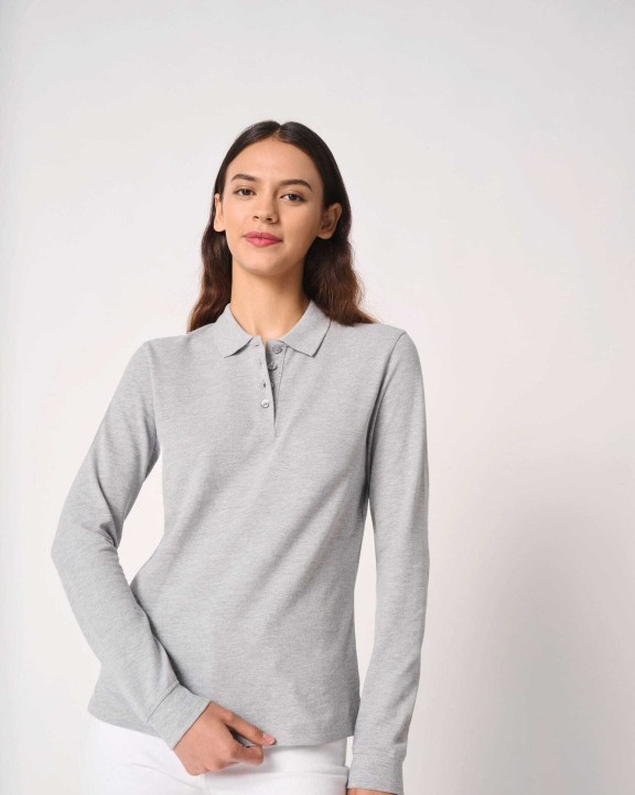 Polos personnalisable IDEAL BASIC BRAND Polo piqué LSL femme