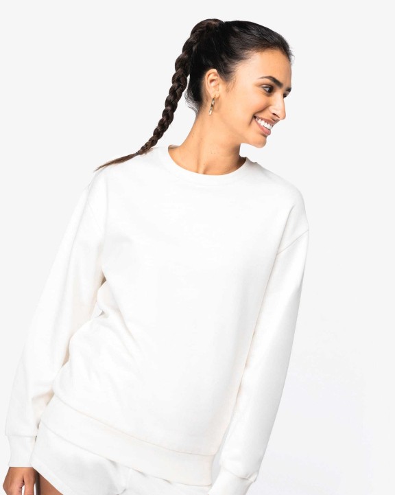 Sweat-shirt personnalisable NATIVE SPIRIT Sweat-shirt écoresponsable à col rond à épaules tombantes molleton gratté unisexe