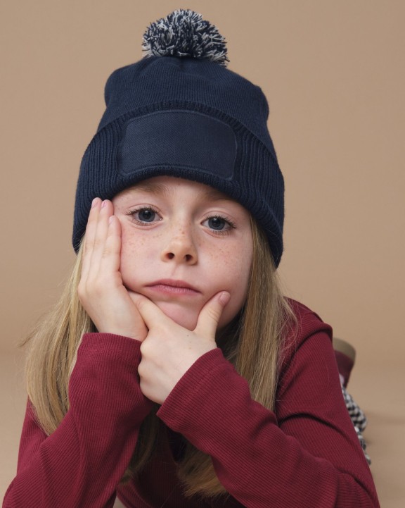 Bonnets personnalisable BEECHFIELD KIDS SNOWSTAR PATCH BEANIE