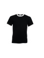 FOL T-shirt Ringer Valueweight black / white personnalisable