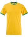 FOL T-shirt Ringer Valueweight tournesol/vert kelly personnalisable