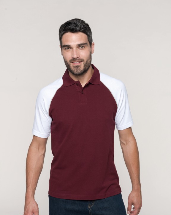 Polo personnalisable KARIBAN Polo baseball manches courtes