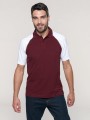 Polos à personnaliser KARIBAN Polo baseball manches courtes 