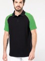 Polos à personnaliser KARIBAN Polo baseball manches courtes 