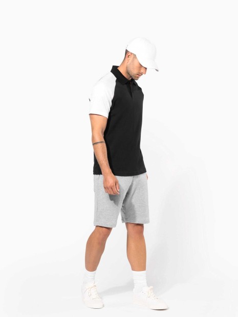 Polos à personnaliser KARIBAN Polo baseball manches courtes 