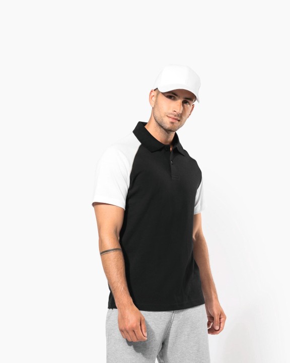 KARIBAN Baseball > Kurzarm Poloshirt Poloshirt personalisierbar