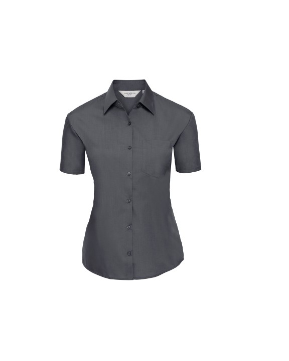 Hemd RUSSELL Ladies' Ss Polycotton Poplin Shirt voor bedrukking &amp; borduring