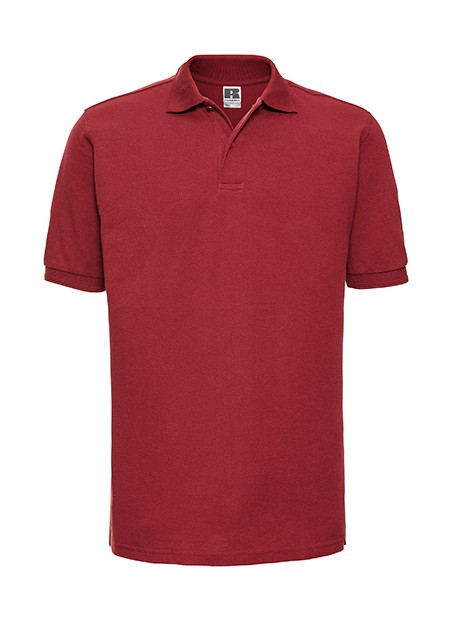 RUSSELL Polo Heavy Duty rouge vif personnalisable
