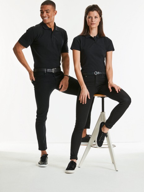 Polos à personnaliser RUSSELL LADIES' CLASSIC COTTON POLO 