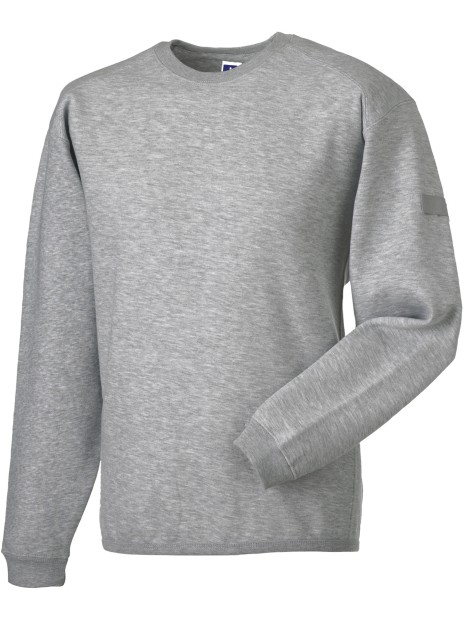 RUSSELL Sweat-shirt Heavy Duty col rond light oxford personnalisable