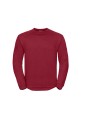 RUSSELL Sweat-shirt Heavy Duty col rond rouge classique personnalisable