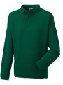 RUSSELL Sweat-shirt Heavy Duty col polo vert bouteille personnalisable