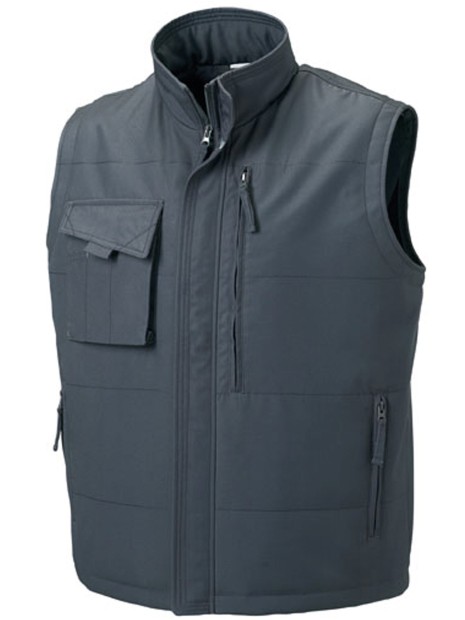 RUSSELL Bodywarmer Heavy Duty gris convoi personnalisable