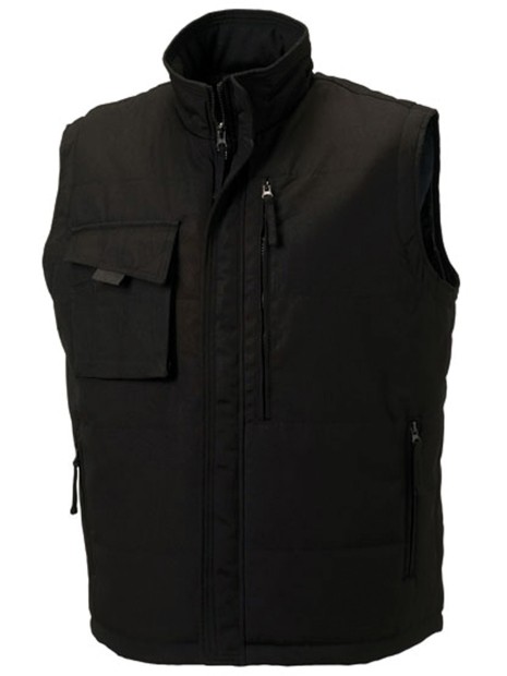 RUSSELL Bodywarmer Heavy Duty noir personnalisable