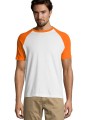 T-Shirts à personnaliser SOL'S Funky blanc/orange