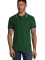 Polos à personnaliser SOL'S Practice vert golf/blanc