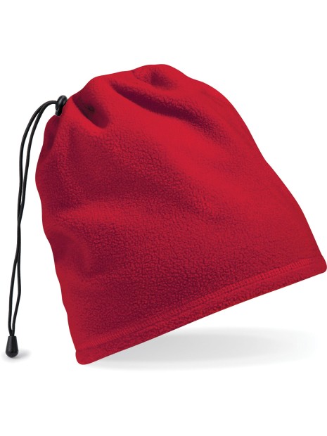 BEECHFIELD Bonnet / tour de cou Suprafleece™ rouge classique personnalisable
