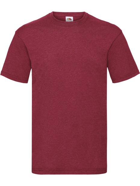 FOL T-shirt homme Valueweight (61-036-0) vintage heather rouge personnalisable
