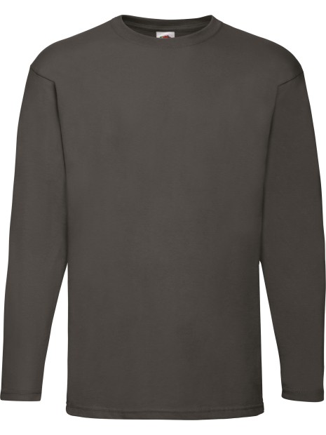 FOL T-shirt homme manches longues Valueweight (61-038-0) graphite clair personnalisable