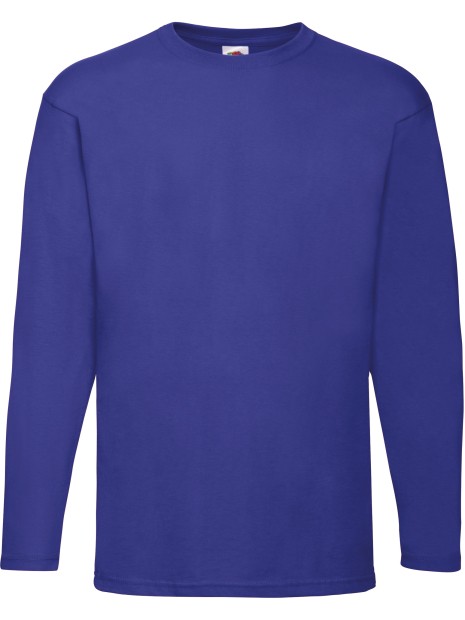 FOL T-shirt homme manches longues Valueweight (61-038-0) bleu royal personnalisable